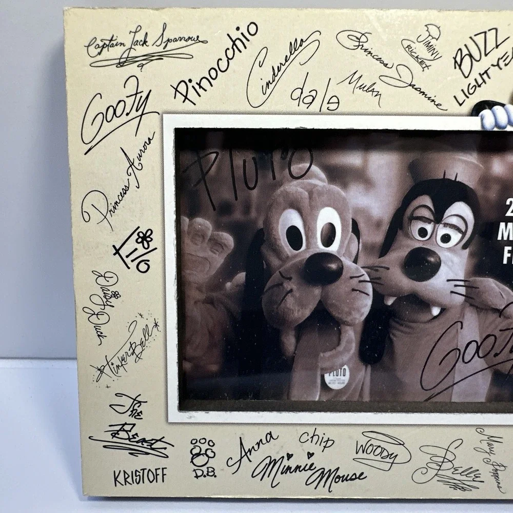 Disney Parks Mickey Mouse & Friends Autograph Photo Frame 2